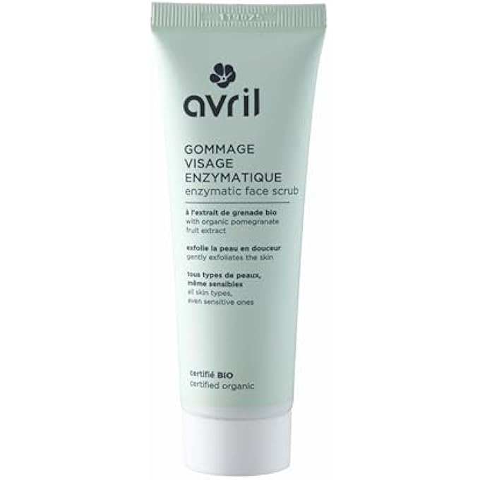 - ORGANIC ENZYMATIC FACIAL SCRUB - PAPAYA AND ORGANIC POMEGRANATE EXTRACT - GENTLE EXFOLIATION - FOR ALL SKIN TYPES - 99% NATURAL ORIGIN - ORGANIC ECOCERT CERTIFIED - MADE IN